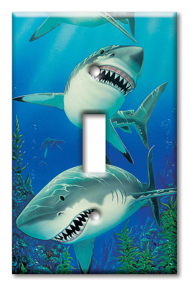 Sea Life themed Over Sized printed switch plate covers, decorative wall  plates and outlet covers with sea life themes