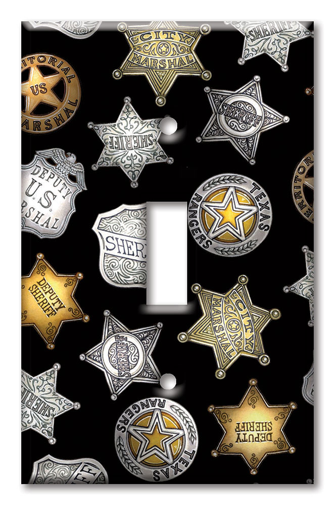Western themed Over Sized printed switch plate covers, decorative wall  plates and outlet covers with western themes